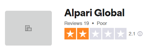Alpari Trust Pilot review